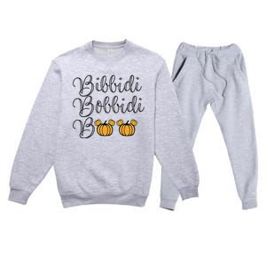 Bippity Boppity Boo Pumpkin Halloween Premium Crewneck Sweatsuit Set