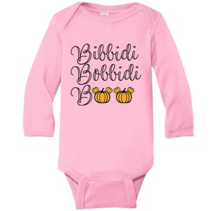 Bippity Boppity Boo Pumpkin Halloween Baby Long Sleeve Bodysuit