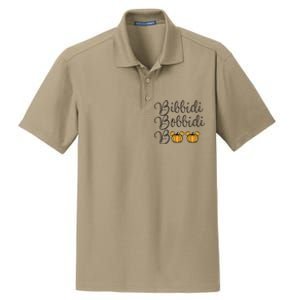 Bippity Boppity Boo Pumpkin Halloween Dry Zone Grid Polo