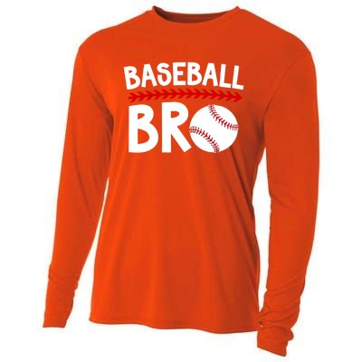 Baseball Bro Best Baseball Brother Baseball PlayerS Brother Gift Cooling Performance Long Sleeve Crew