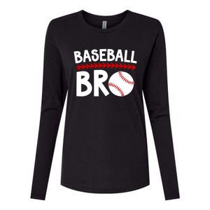 Baseball Bro Best Baseball Brother Baseball PlayerS Brother Gift Womens Cotton Relaxed Long Sleeve T-Shirt