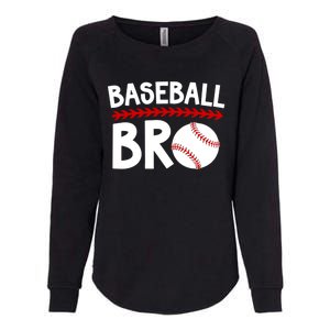 Baseball Bro Best Baseball Brother Baseball PlayerS Brother Gift Womens California Wash Sweatshirt