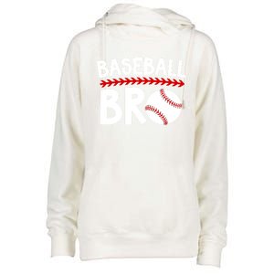 Baseball Bro Best Baseball Brother Baseball PlayerS Brother Gift Womens Funnel Neck Pullover Hood