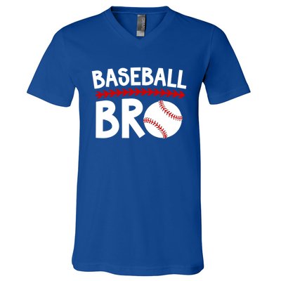 Baseball Bro Best Baseball Brother Baseball PlayerS Brother Gift V-Neck T-Shirt