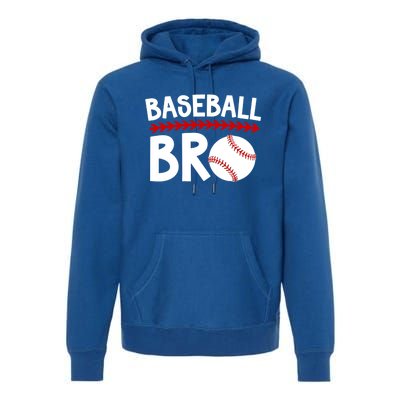 Baseball Bro Best Baseball Brother Baseball PlayerS Brother Gift Premium Hoodie