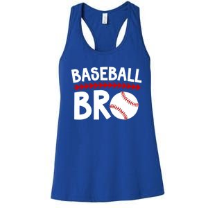 Baseball Bro Best Baseball Brother Baseball PlayerS Brother Gift Women's Racerback Tank