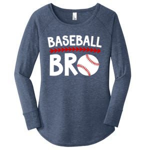 Baseball Bro Best Baseball Brother Baseball PlayerS Brother Gift Women's Perfect Tri Tunic Long Sleeve Shirt