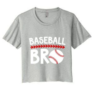 Baseball Bro Best Baseball Brother Baseball PlayerS Brother Gift Women's Crop Top Tee