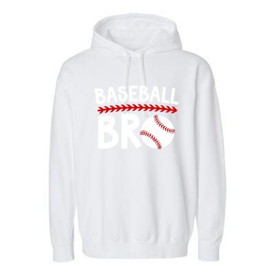 Baseball Bro Best Baseball Brother Baseball PlayerS Brother Gift Garment-Dyed Fleece Hoodie