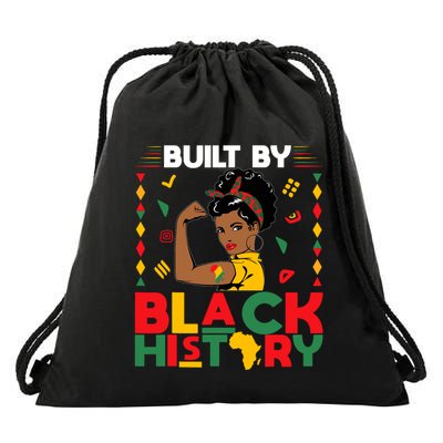 Built By Black History Black History Month African Drawstring Bag