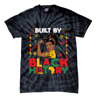 Built By Black History Black History Month African Tie-Dye T-Shirt