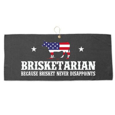 Brisketarian Because Brisket Never Disappoints BBQ Lover Large Microfiber Waffle Golf Towel