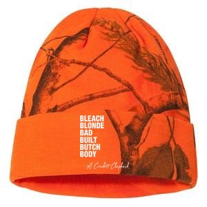 Bleach Blonde Bad Built Butch Body Kati Licensed 12" Camo Beanie