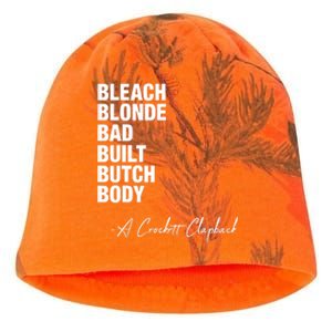 Bleach Blonde Bad Built Butch Body Kati - Camo Knit Beanie