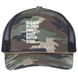 Bleach Blonde Bad Built Butch Body Retro Rope Trucker Hat Cap