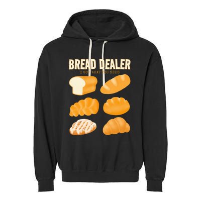 Bread Baker Bread Dealer Making Dough Baking Garment-Dyed Fleece Hoodie