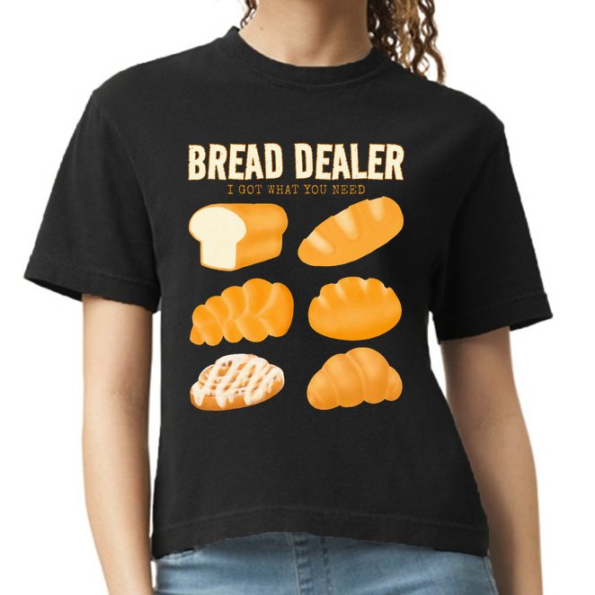 Bread Baker Bread Dealer Making Dough Baking Comfort Colors Boxy T-Shirt