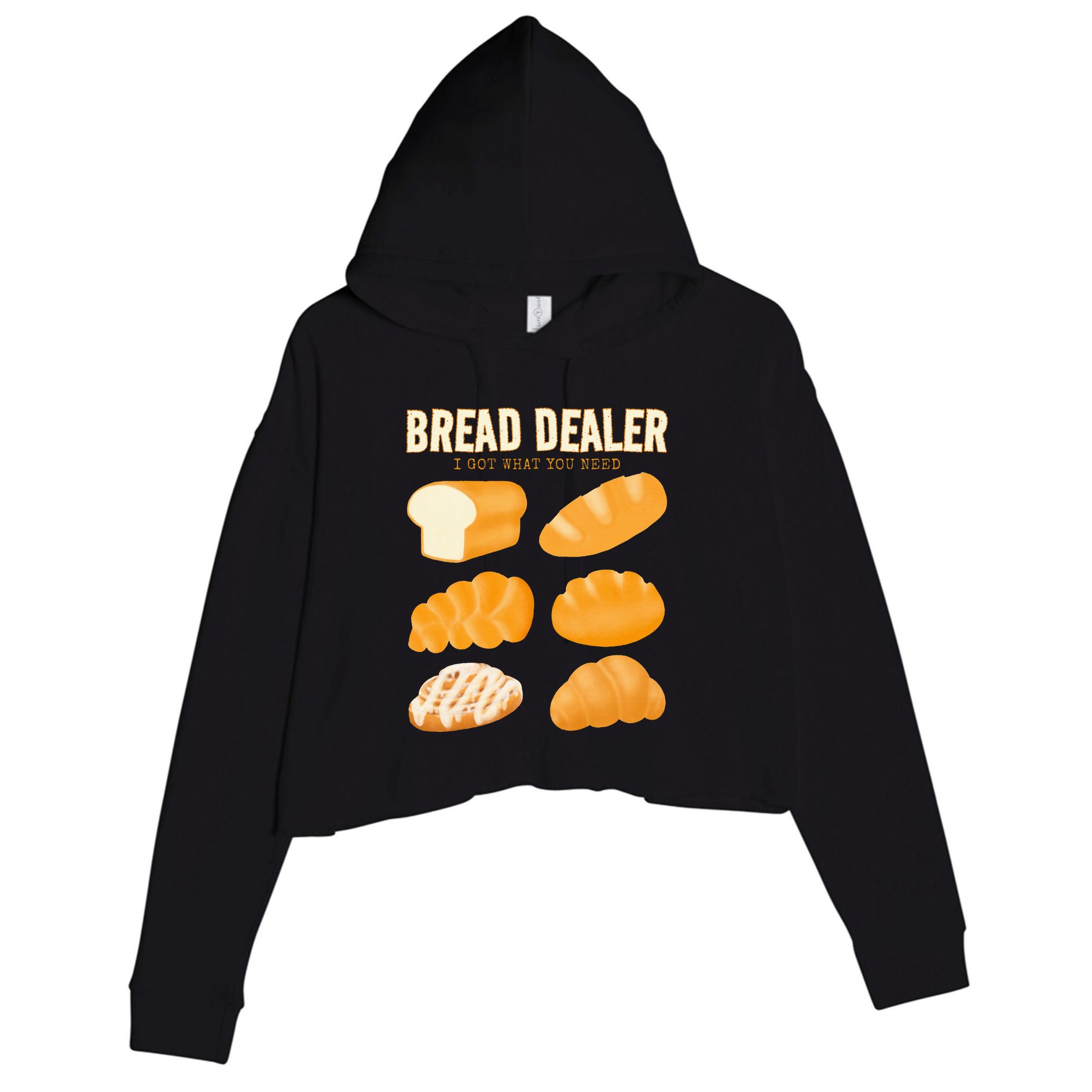 Bread Baker Bread Dealer Making Dough Baking Crop Fleece Hoodie