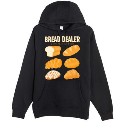 Bread Baker Bread Dealer Making Dough Baking Premium Pullover Hoodie