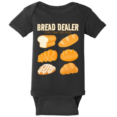 Bread Baker Bread Dealer Making Dough Baking Baby Bodysuit