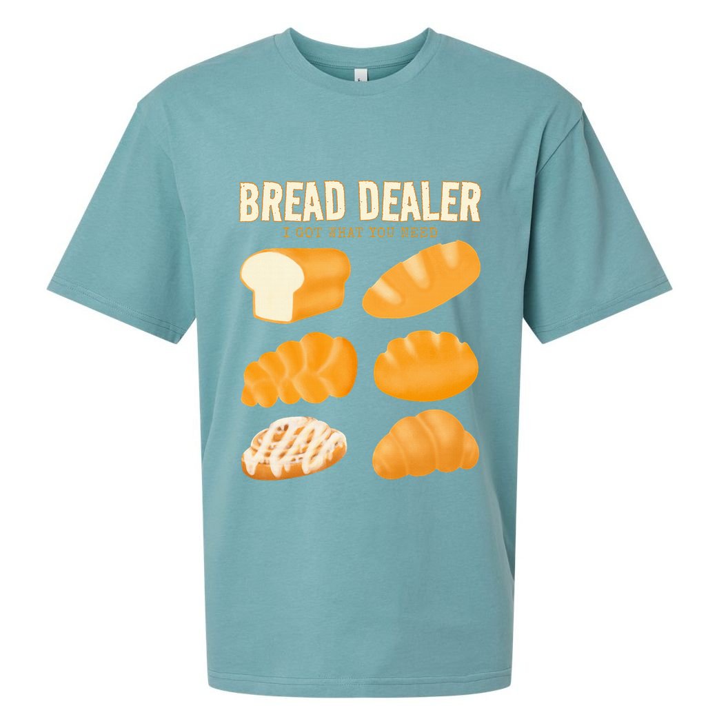 Bread Baker Bread Dealer Making Dough Baking Sueded Cloud Jersey T-Shirt