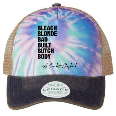 Bleach Blonde Bad Built Butch Body Legacy Tie Dye Trucker Hat