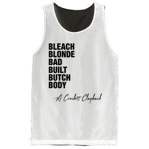 Bleach Blonde Bad Built Butch Body Mesh Reversible Basketball Jersey Tank