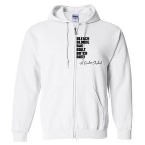 Bleach Blonde Bad Built Butch Body Full Zip Hoodie