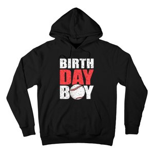 Birthday Baseball Batter Catcher Pitcher Baseball Theme Hoodie