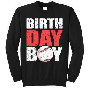 Birthday Baseball Batter Catcher Pitcher Baseball Theme Sweatshirt