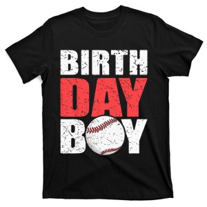 Birthday Baseball Batter Catcher Pitcher Baseball Theme T-Shirt