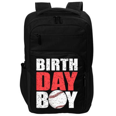 Birthday Baseball Batter Catcher Pitcher Baseball Theme Impact Tech Backpack