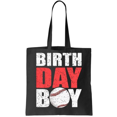 Birthday Baseball Batter Catcher Pitcher Baseball Theme Tote Bag