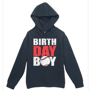 Birthday Baseball Batter Catcher Pitcher Baseball Theme Urban Pullover Hoodie