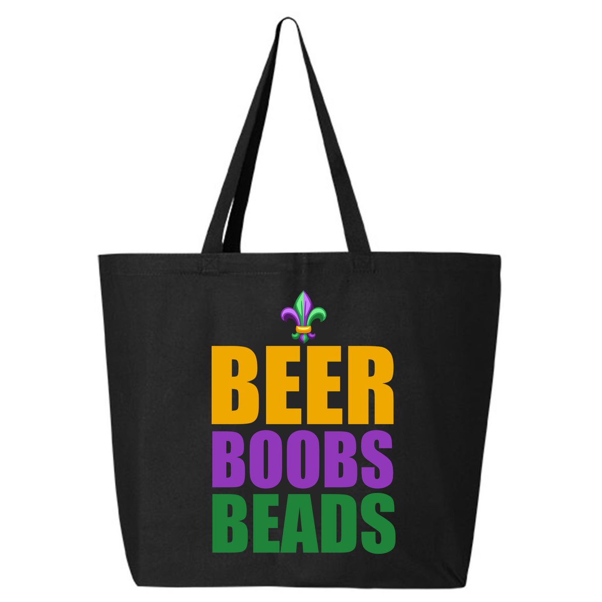 Beer Boobs Beads Mardi Gras Celebration 25L Jumbo Tote