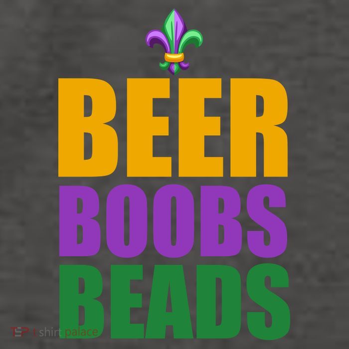 Beer Boobs Beads Mardi Gras Celebration Vector Backpack