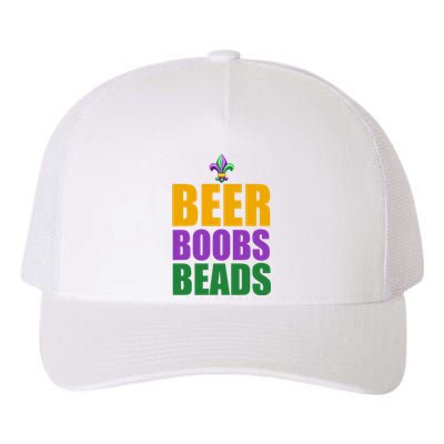 Beer Boobs Beads Mardi Gras Celebration Yupoong Adult 5-Panel Trucker Hat