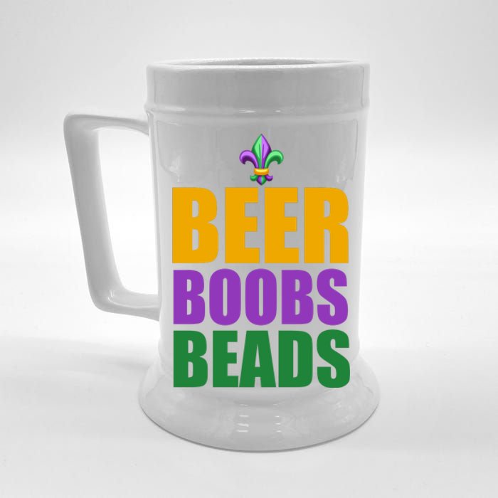 Beer Boobs Beads Mardi Gras Celebration Beer Stein