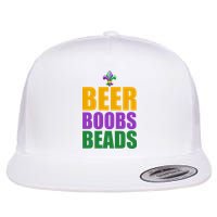 Beer Boobs Beads Mardi Gras Celebration Flatbill Hat