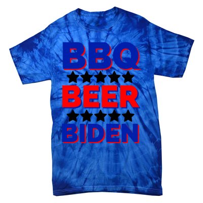 Bbq Beer Biden Funny Freedom And Democracy Gift Tie-Dye T-Shirt