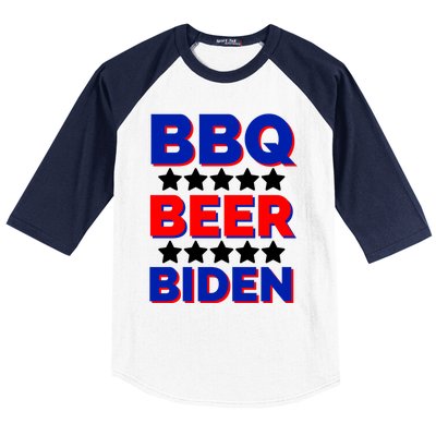 Bbq Beer Biden Funny Freedom And Democracy Gift Baseball Sleeve Shirt