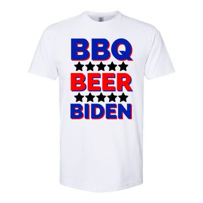 Bbq Beer Biden Funny Freedom And Democracy Gift Softstyle® CVC T-Shirt