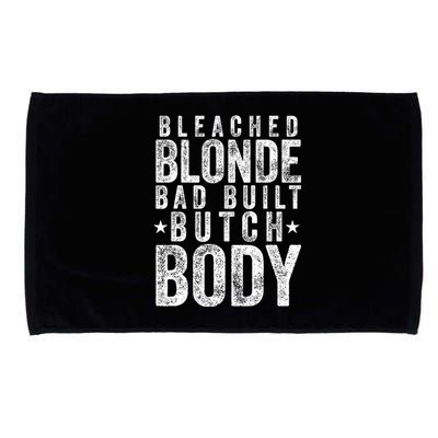 Bleach Blonde Bad Built Butch Body Microfiber Hand Towel