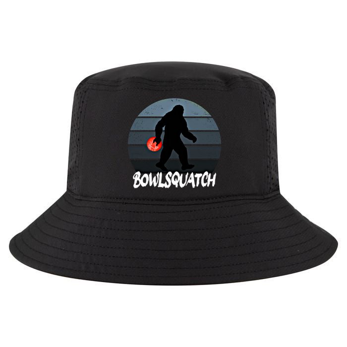 Bowlsquatch Bigfoot Bowling Ball Sasquatch Bowler Squatch Gift Cool Comfort Performance Bucket Hat