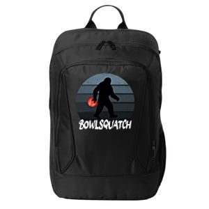 Bowlsquatch Bigfoot Bowling Ball Sasquatch Bowler Squatch Gift City Backpack