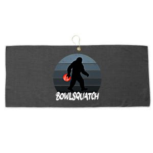 Bowlsquatch Bigfoot Bowling Ball Sasquatch Bowler Squatch Gift Large Microfiber Waffle Golf Towel