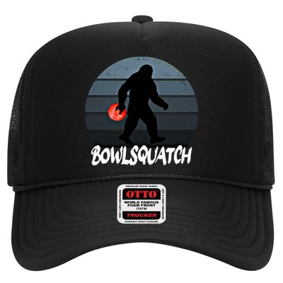 Bowlsquatch Bigfoot Bowling Ball Sasquatch Bowler Squatch Gift Trucker Hat