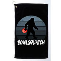 Bowlsquatch Bigfoot Bowling Ball Sasquatch Bowler Squatch Gift Golf Towel