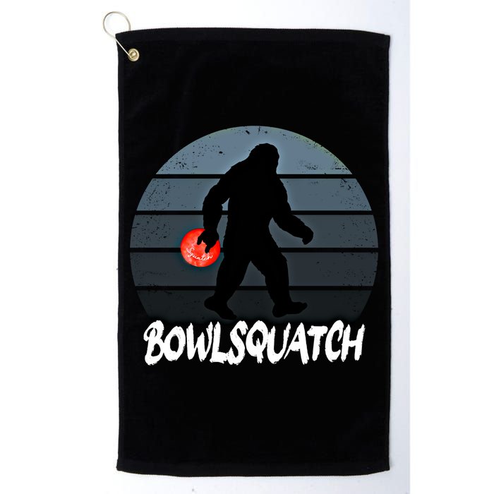Bowlsquatch Bigfoot Bowling Ball Sasquatch Bowler Squatch Gift Golf Towel