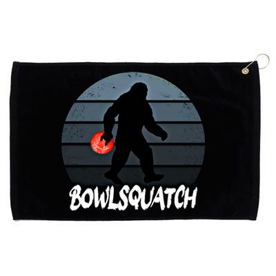 Bowlsquatch Bigfoot Bowling Ball Sasquatch Bowler Squatch Gift Grommeted Golf Towel